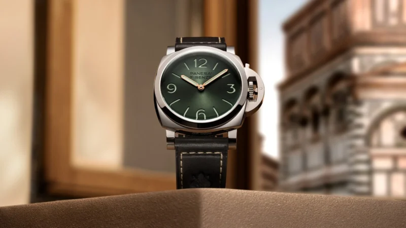 Panerai Luminor Firenze PAM01734 with Florence in the background