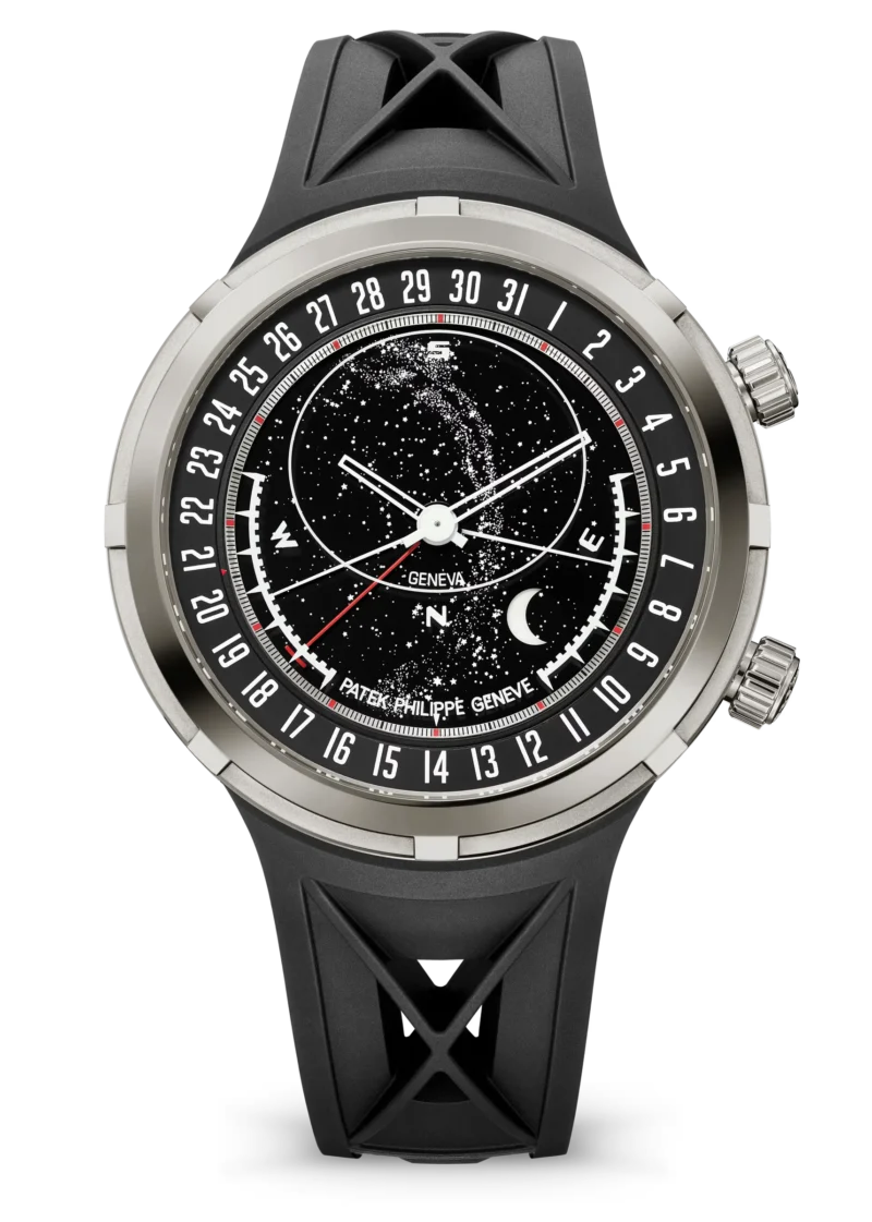 Front product view of the Patek Philippe Ref. 6105G-001