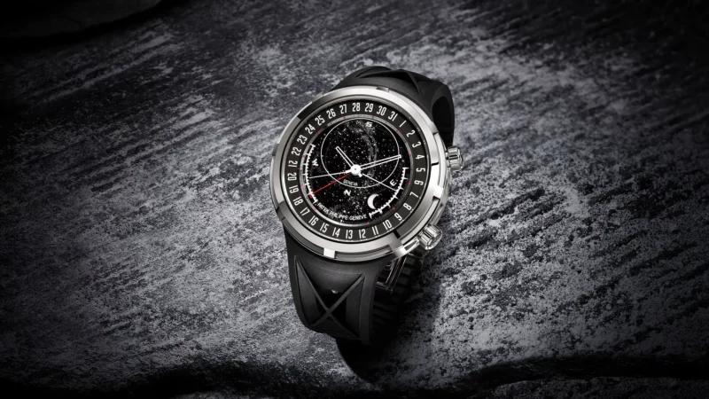 Patek Philippe Ref. 6105G in an astronomical still life