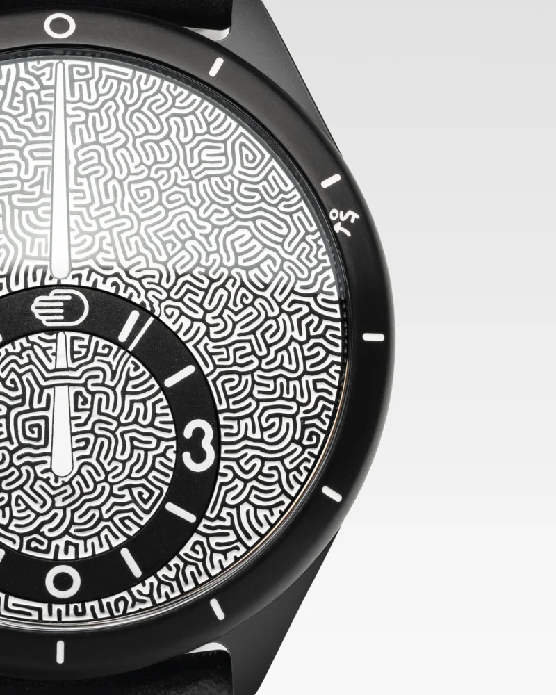 Ressence TYPE 9 JWB black maze dial detail
