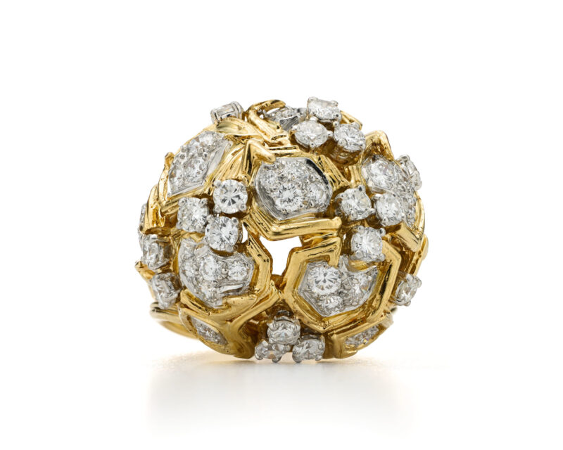 Archival Tiffany engagement ring and design drawing