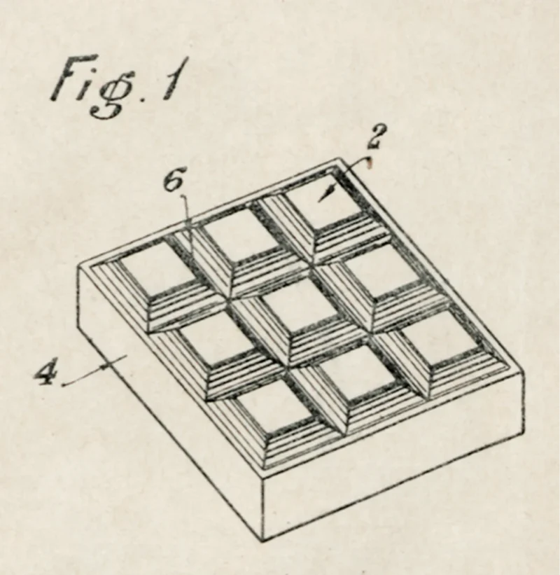 1933 patent document for an invisible gemstone-setting system