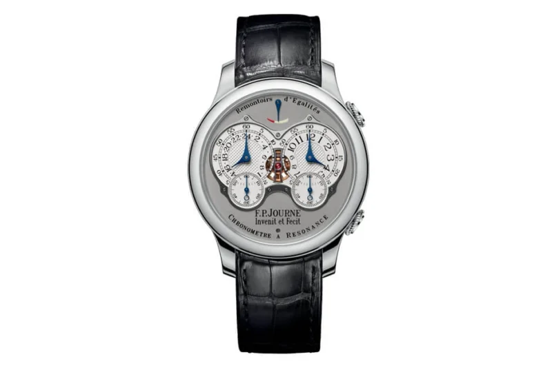 F.P. Journe Chronomètre à Résonance in platinum, front view