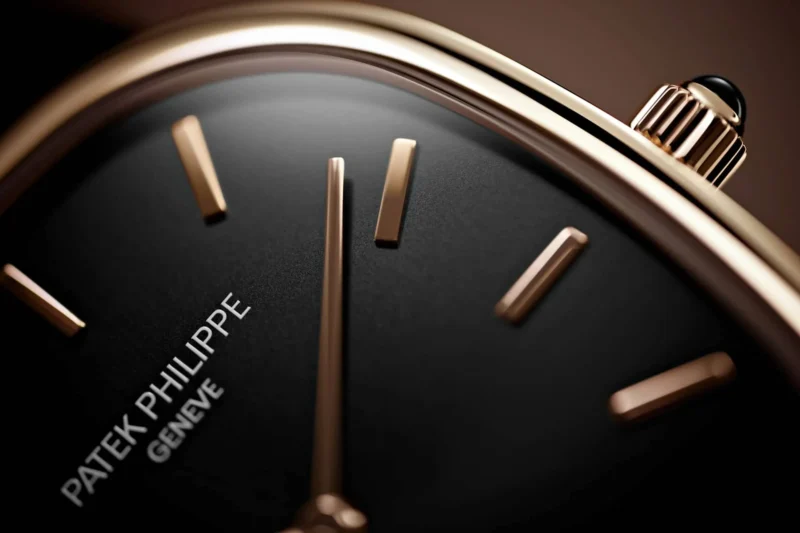 Case and dial detail of Golden Ellipse reference 5738R-001