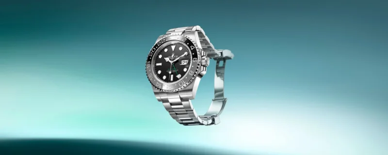 Rolex GMT-Master II reference 126710GRNR on a Jubilee bracelet