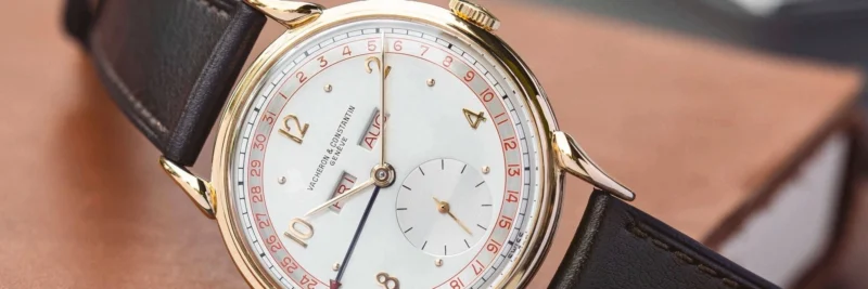 Vacheron Constantin heritage watch on an archive book