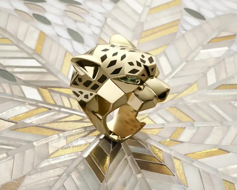 Cartier Panthere sculptural head detail