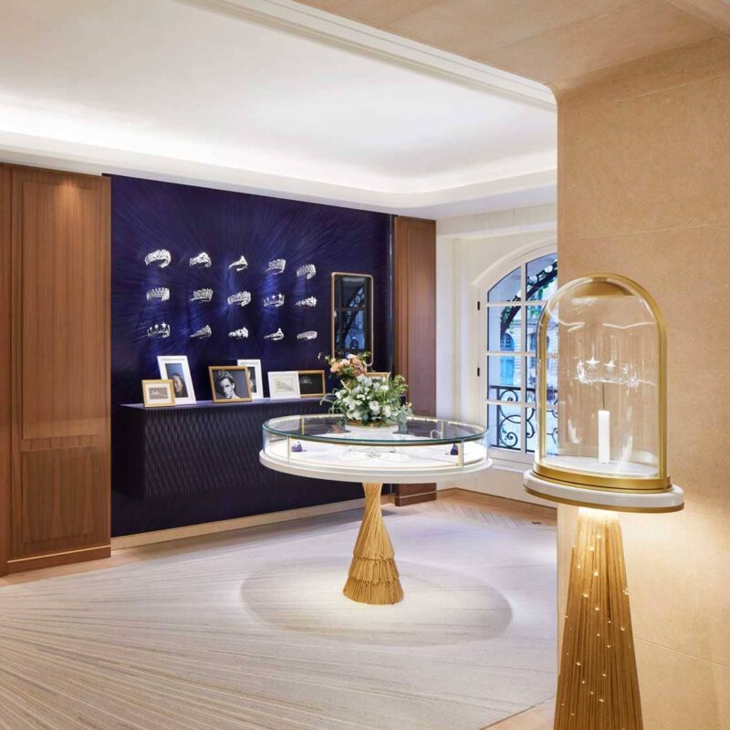 Interior of Chaumet's 12 Vendôme boutique.