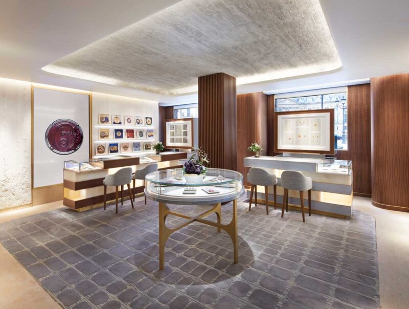 Interior of L'Arcade at Chaumet 12 Vendôme.