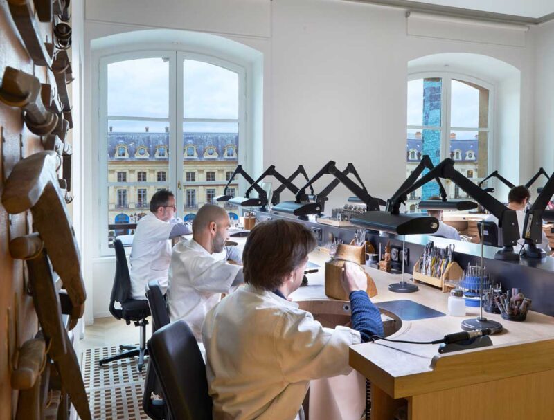 High Jewellery workshop at Chaumet 12 Vendôme.